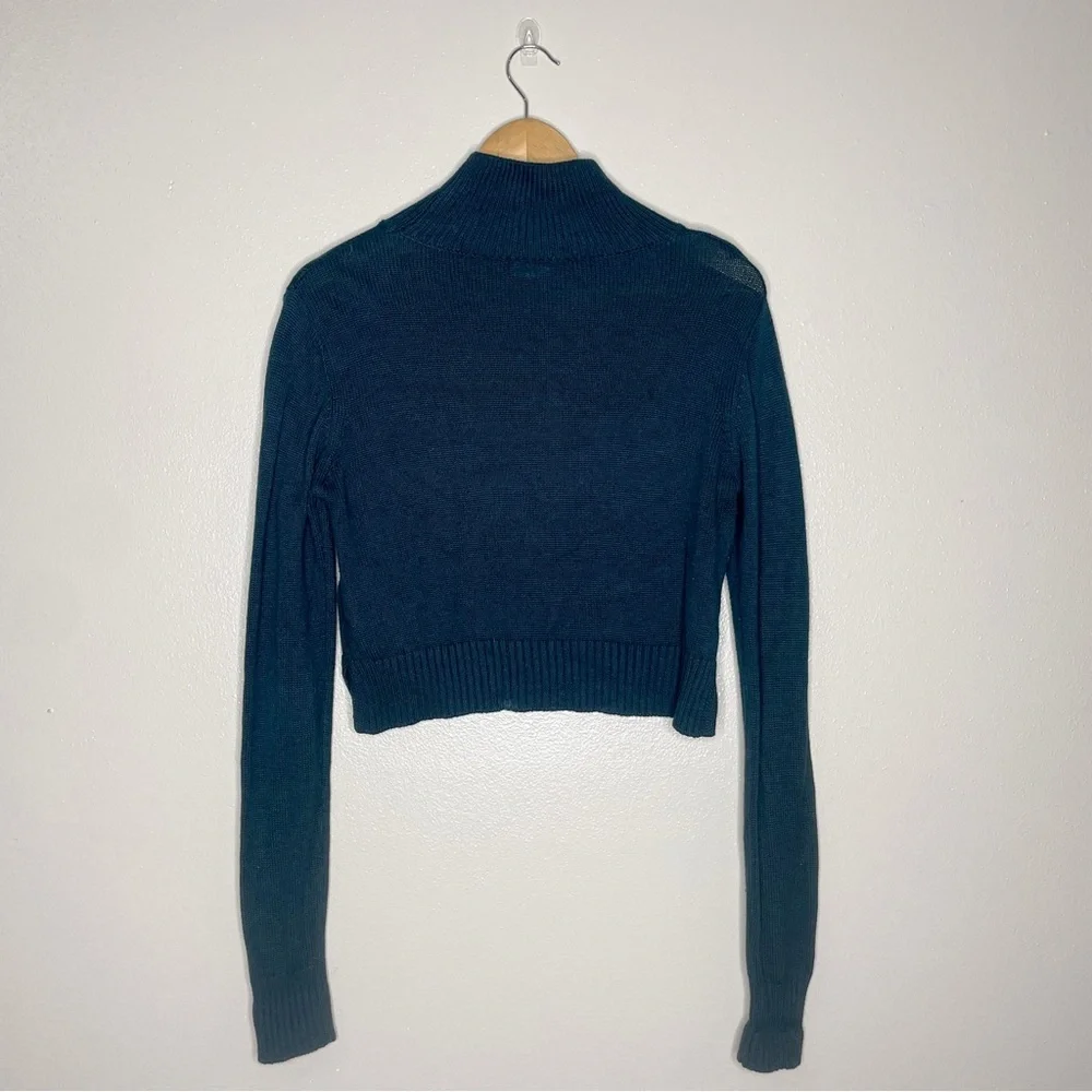 Seraphine‎ Cropped Emerald Green Mockneck Nursing/Maternity Sweater